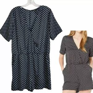 Black Polka Dot Romper